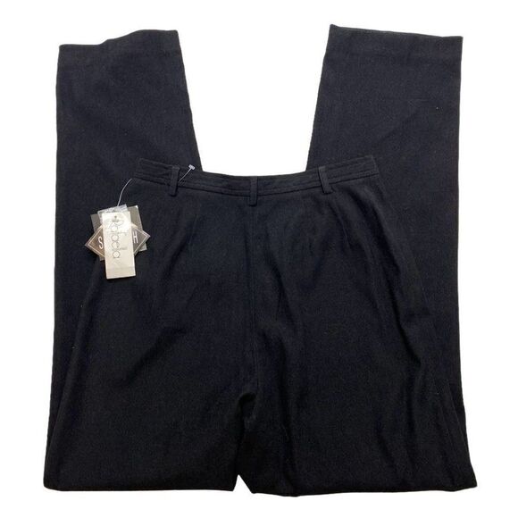 Rafaella Black Sueded Pique Stretch Straight Leg Career Pant Sz 8 NEW - Picture 7 of 8